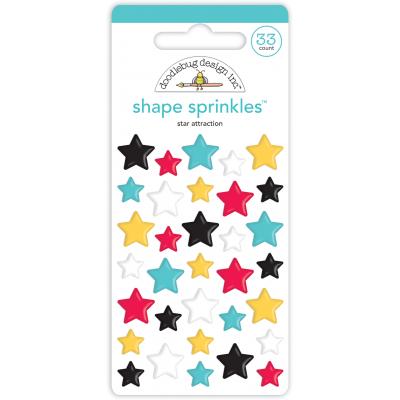 Doodlebug Fun At The Park Sticker - Star Attraction Shape Sprinkles